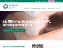 Tablet Screenshot of myofascialrelease.co.uk